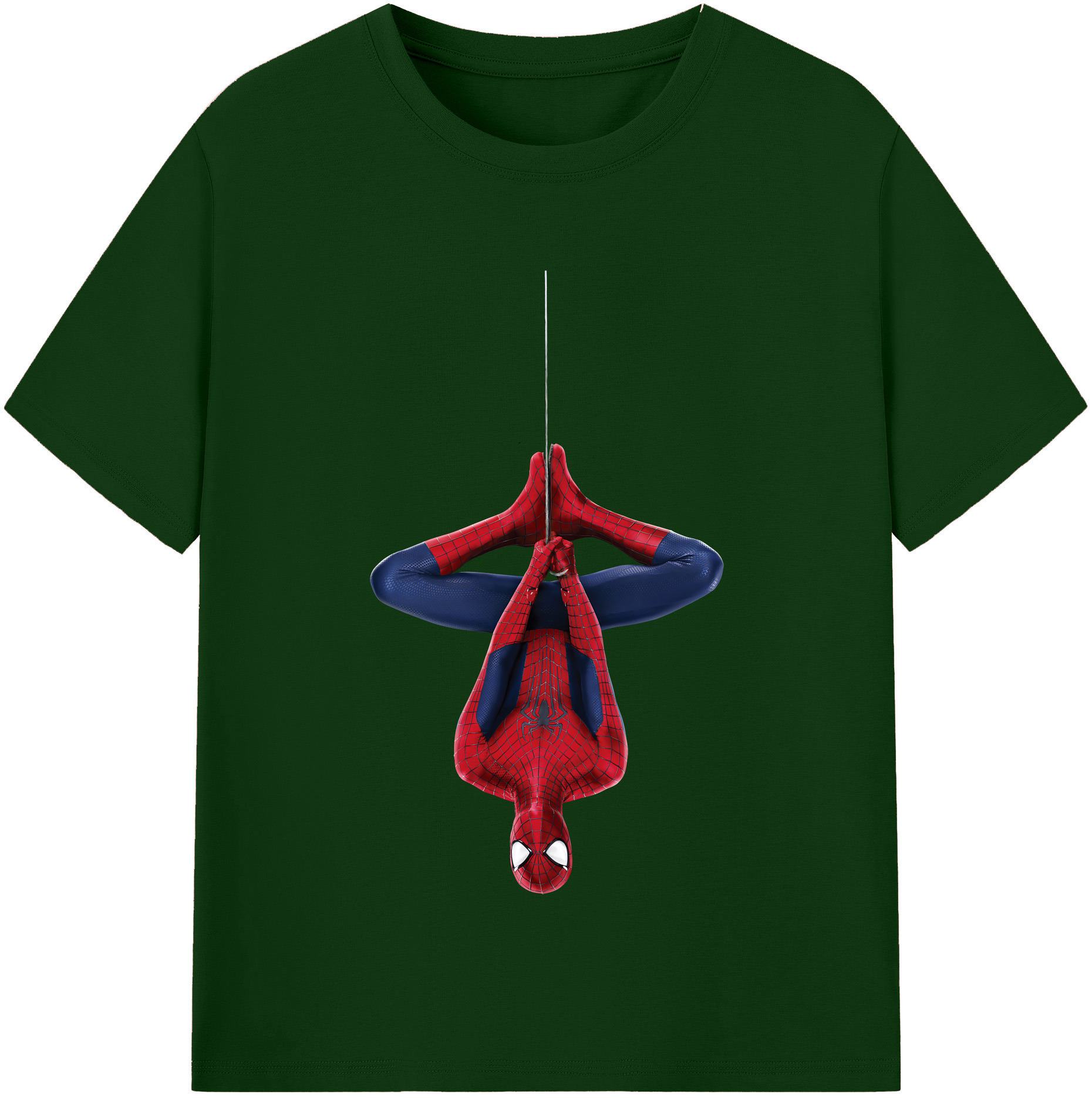 （画像用） Spider Man スパイダーマン 綿100％半袖Tシャツ（フロントプリント）